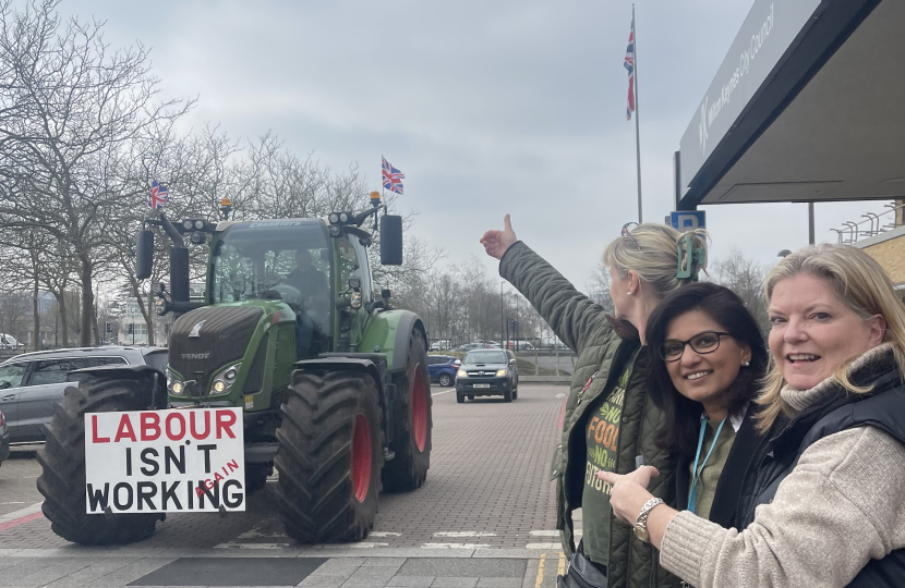 Cllrs at Protest 