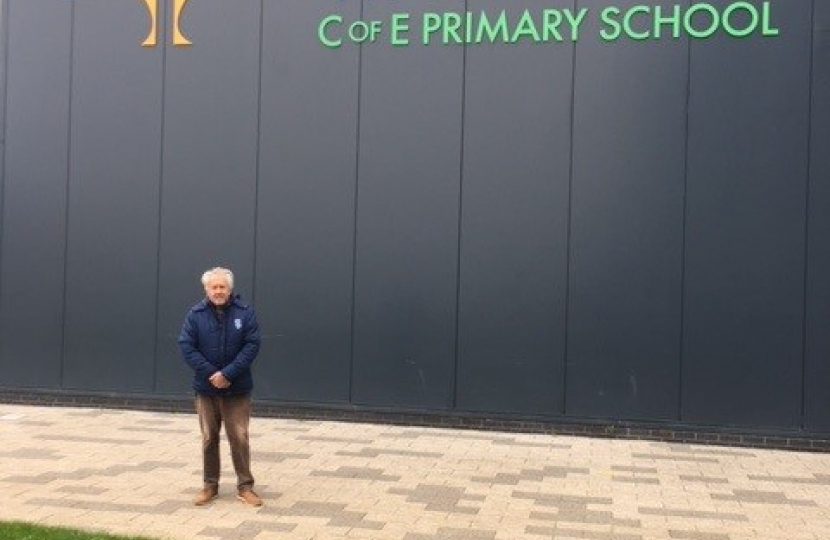 Cllr David Hopkins at St Mary's School 