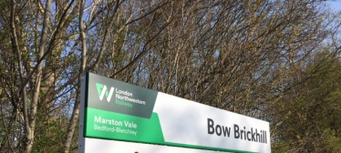 Bow Brickhill Train sign 