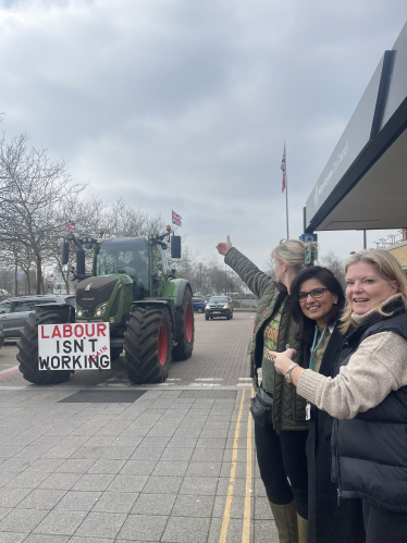 Cllrs at Protest 