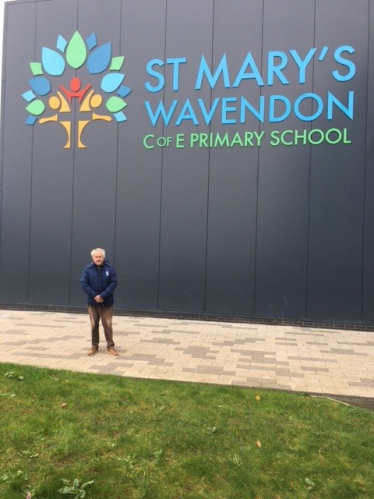 Cllr David Hopkins at St Mary's School 