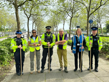 Group photo with TVP officers 